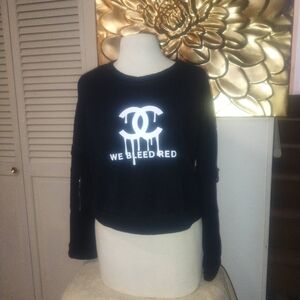 Stylish Black Crew Neck Sweater